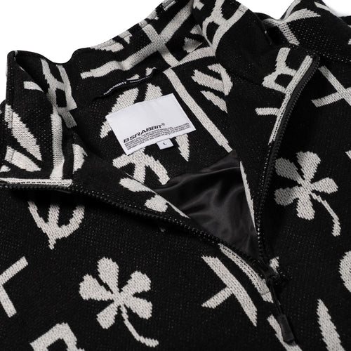 Br Jacquard Anorak Jacket Black