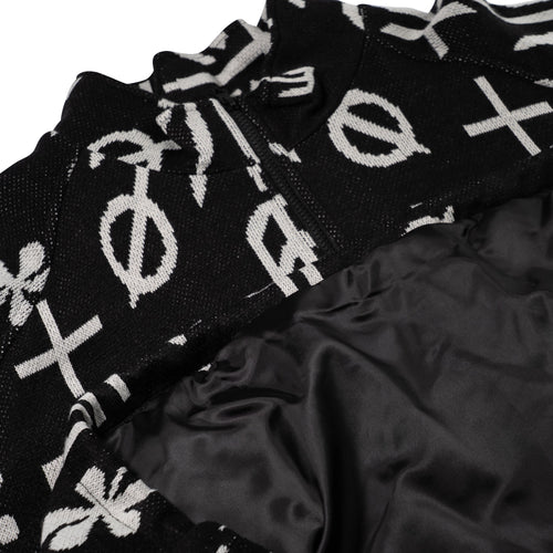 Br Jacquard Anorak Jacket Black