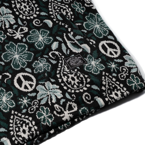 Paisley Peace Jacquard Anorak Jacket Khaki