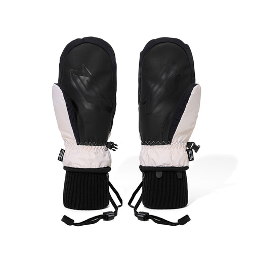 Earth Tone Art Print Zip Pocket Mittens Hare