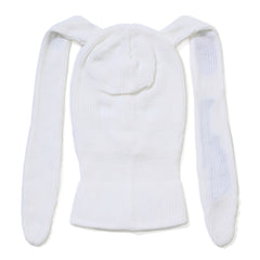 Patchwork Bunny Ear Facemask White