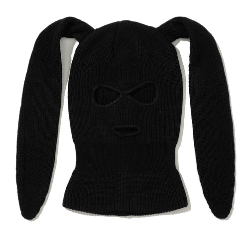 Bunny Ear Facemask Black