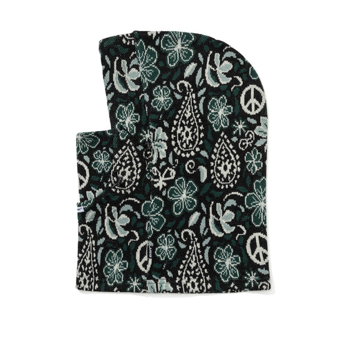 Paisley Jacquard Double String Hoodwarmer Khaki