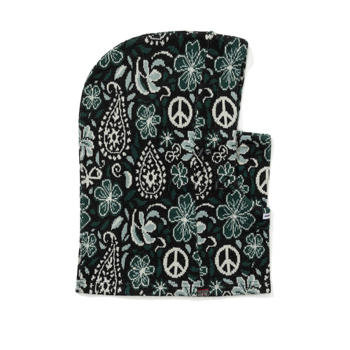 Paisley Jacquard Double String Hoodwarmer Khaki