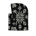 Br Jacquard Double String Hoodwarmer Black