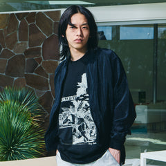 Sheer Bomber Jacket Black