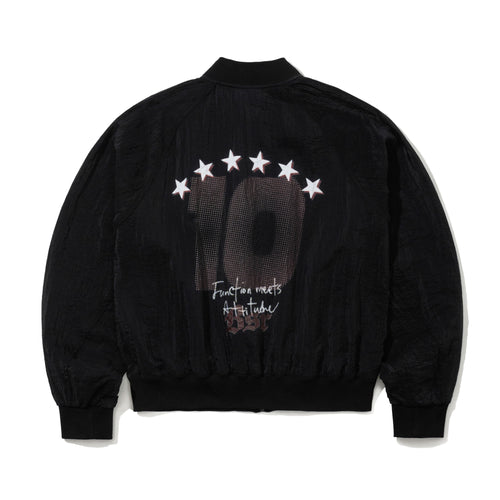 Sheer Bomber Jacket Black