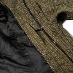 Dsxbs Classic Wool Hooded Jacket Khaki Check