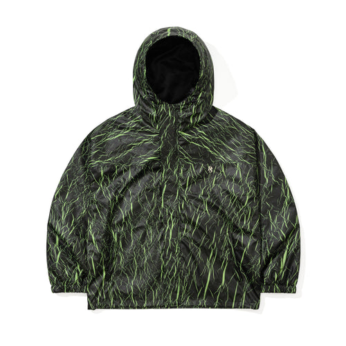 Dsxbs Black Shadow Hooded Jacket Black Green