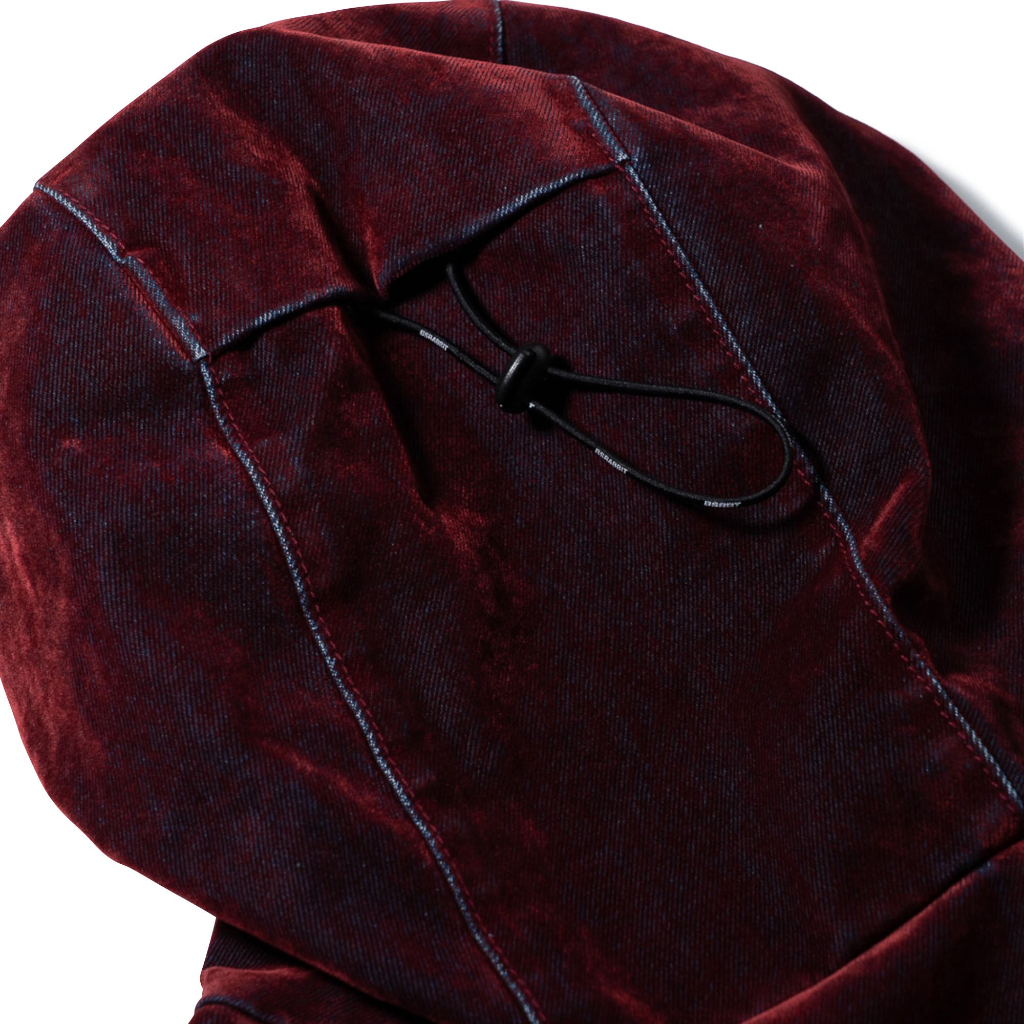 2526FW BSRABBIT Dsxbs Wax Real Denim Hooded Jacket Worn Red Denim