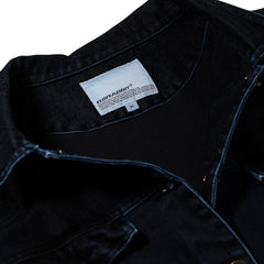 Dsxbs Wax Real Denim Wide Work Jacket Worn Midnight Denim