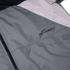 Dual Tone 4.4oz Insulated Hooded Jacket Charcoal