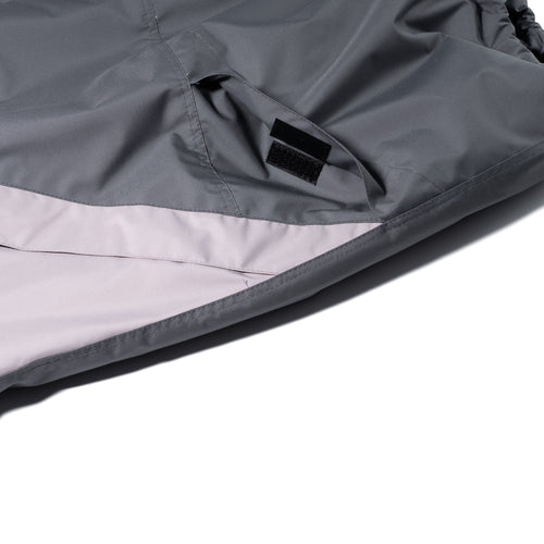 Dual Tone 4.4oz Insulated Hooded Jacket Charcoal