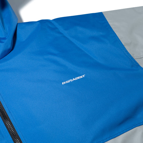 Blocked 3oz Insulated Hooded Jacket Blue Gray