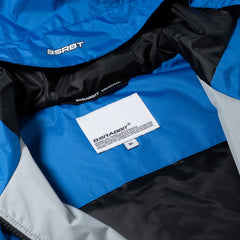 Blocked 3oz Insulated Hooded Jacket Blue Gray