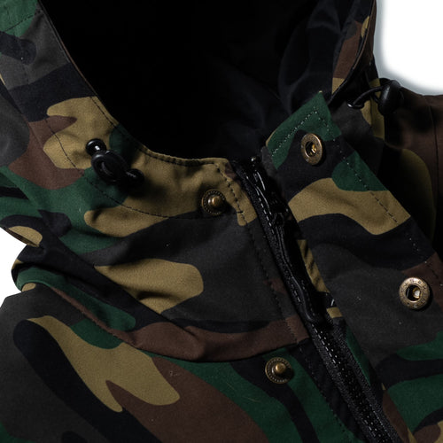 Original Bsr 2oz Insulated Hooded Jacket Woodland Camo