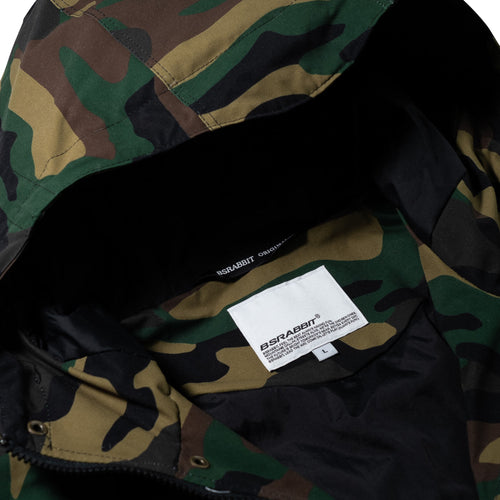 Original Bsr 2oz Insulated Hooded Jacket Woodland Camo