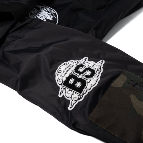 Fstp 2oz Insulated Varsity Jacket Black Camo