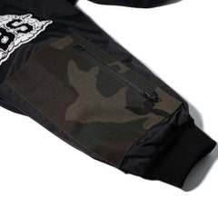 Fstp 2oz Insulated Varsity Jacket Black Camo