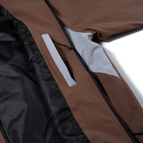 Dual Tone Active 1oz Insulated Hooded Jacket Brown