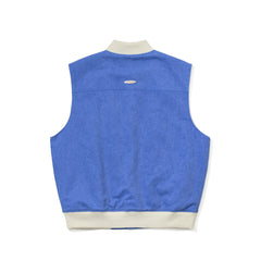 Cotton Twill 1oz Insulated Retro Vest Pigment Blue
