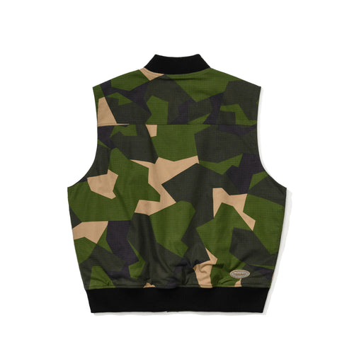 Cotton Twill 1oz Insulated Retro Vest Nordic Camo