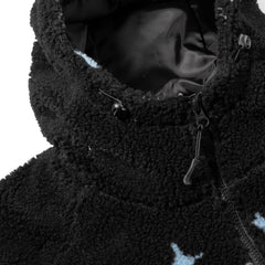 Bp Smoking Rabbit Fleece Hooded Jacket Black