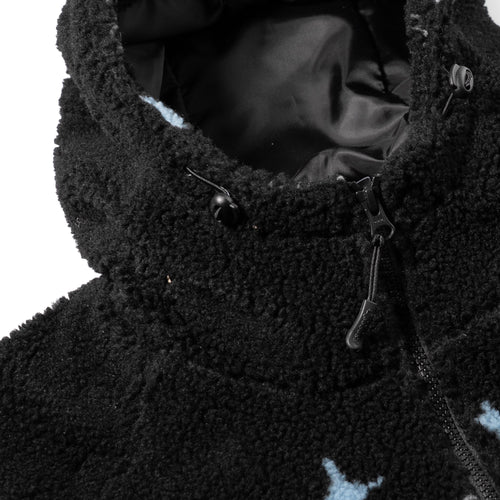 Bp Smoking Rabbit Fleece Hooded Jacket Black