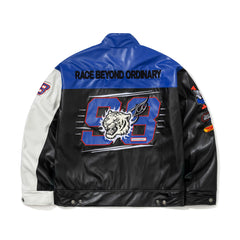 Bsrbt Blue Flame 98 Racing Jacket Black White