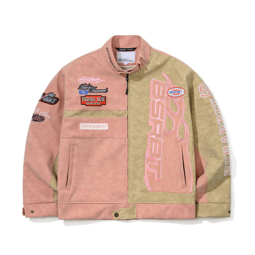 Bsrbt Pink Flame 98 Racing Jacket Pink Beige