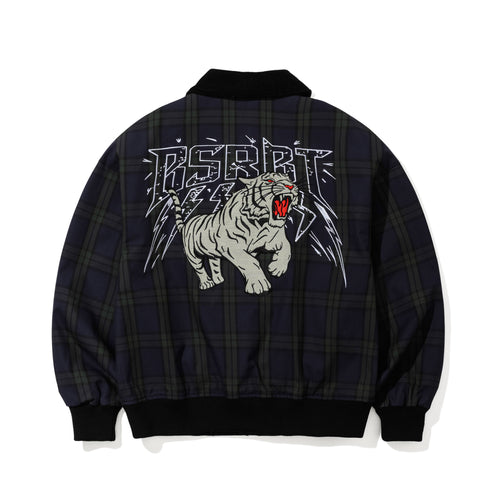 Tiger Bp Collared Jacket Navy Check