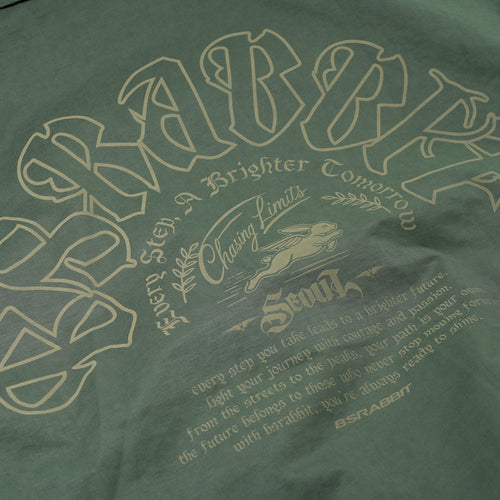 Crest Patch Varsity Jacket Green