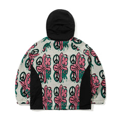 Peace Br Jacquard Hooded Jacket White