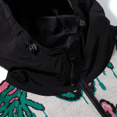 Peace Br Jacquard Hooded Jacket White