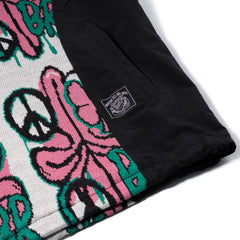 Peace Br Jacquard Hooded Jacket White