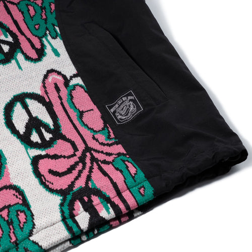 Peace Br Jacquard Hooded Jacket White