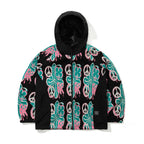 Peace Br Jacquard Hooded Jacket Black
