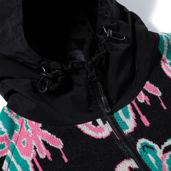 Peace Br Jacquard Hooded Jacket Black