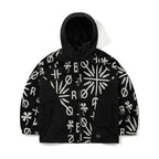 Br Jacquard Hooded Jacket Black