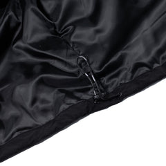 Br Jacquard Hooded Jacket Black