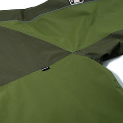 Patched Utility Hooded Jacket Jacket Green