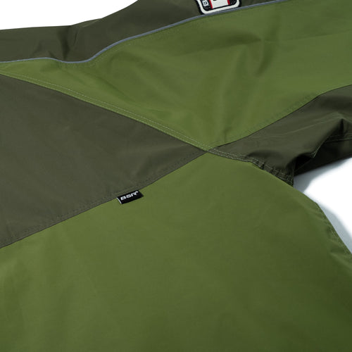 Patched Utility Hooded Jacket Jacket Green