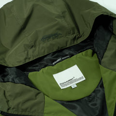 Patched Utility Hooded Jacket Jacket Green