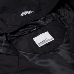 Patched Utility Hooded Jacket Black / Thunder Pink