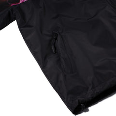 Patched Utility Hooded Jacket Black / Thunder Pink