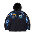 Patched Utility Hooded Jacket Navy / Thunder Blue