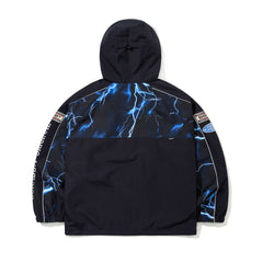 Patched Utility Hooded Jacket Navy / Thunder Blue