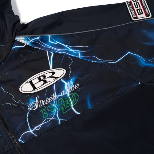 Patched Utility Hooded Jacket Navy / Thunder Blue