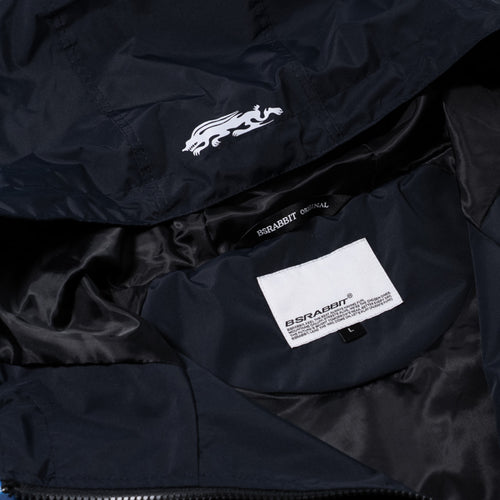 Patched Utility Hooded Jacket Navy / Thunder Blue