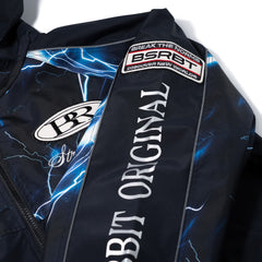 Patched Utility Hooded Jacket Navy / Thunder Blue